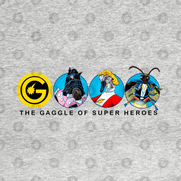 The Gaggle Of Super Heroes by ThirteenthFloor